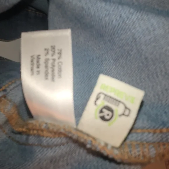 Lane Bryant Long Denim Jean Jacket Trench Coat Style Sz 14 - Picture 12 of 12